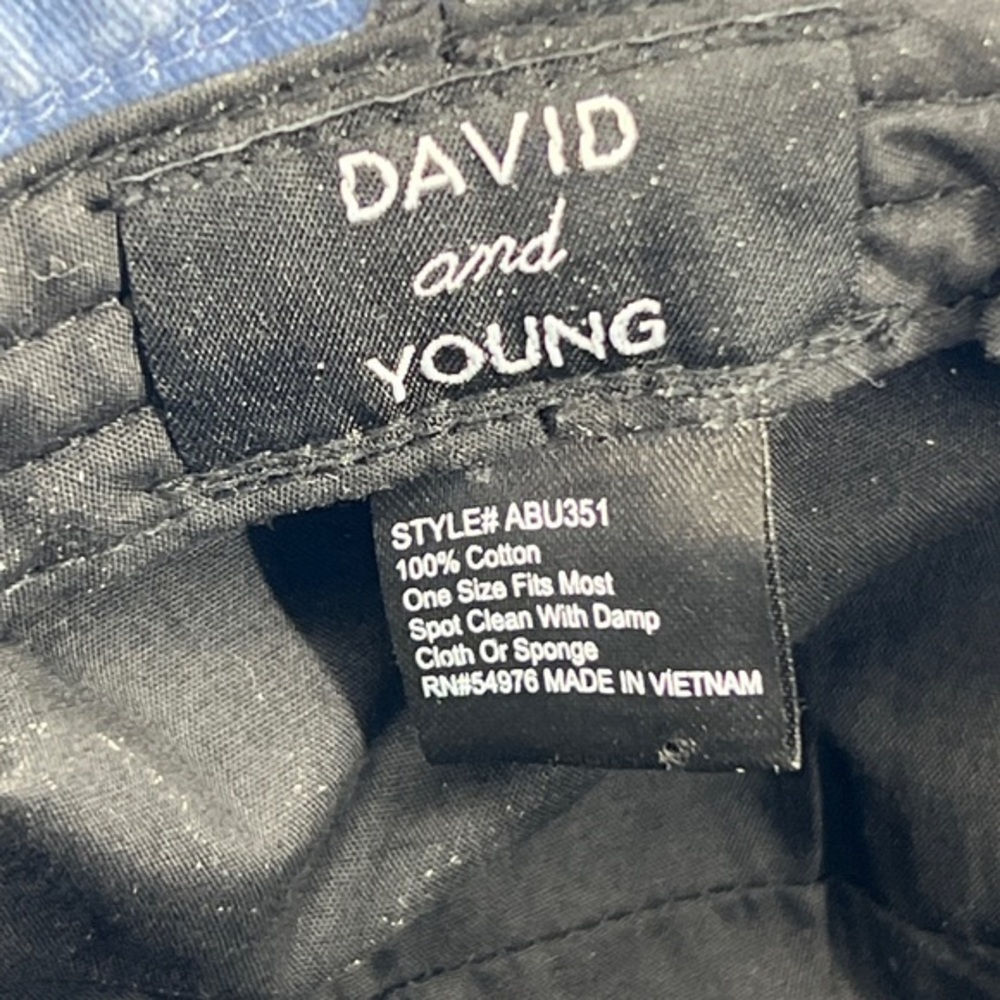 David and Young denim cotton patchwork bucket hat. - Picture 8 of 10